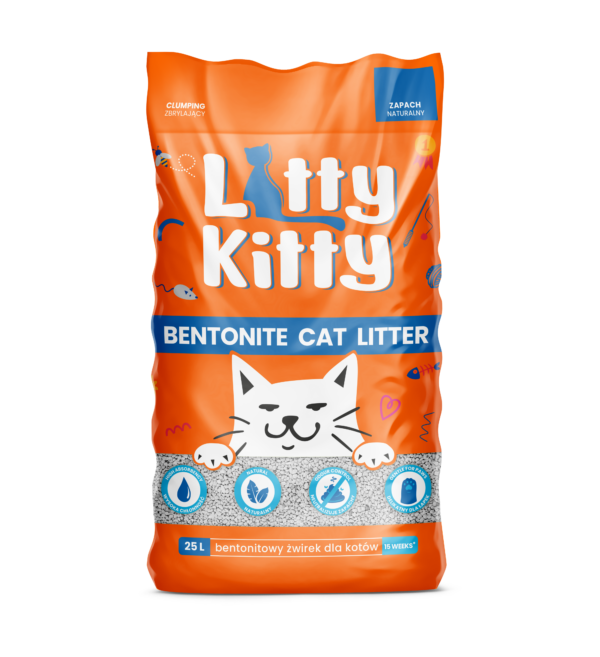 Bentonit Naturalny 25L - Litty Kitty